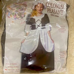 1 size medium child's costumes. colonial peasant.
